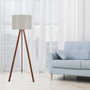Opviq Lámpara de Pie AYD-1198 Beige y Marrón